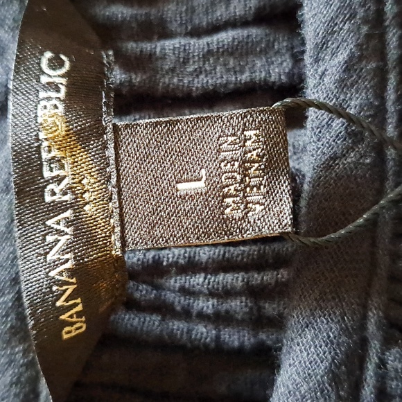 Banana Republic Factory Frill Sleeve Gauze Tiered MidiDress, Black, Size L, NWT - Picture 4 of 6